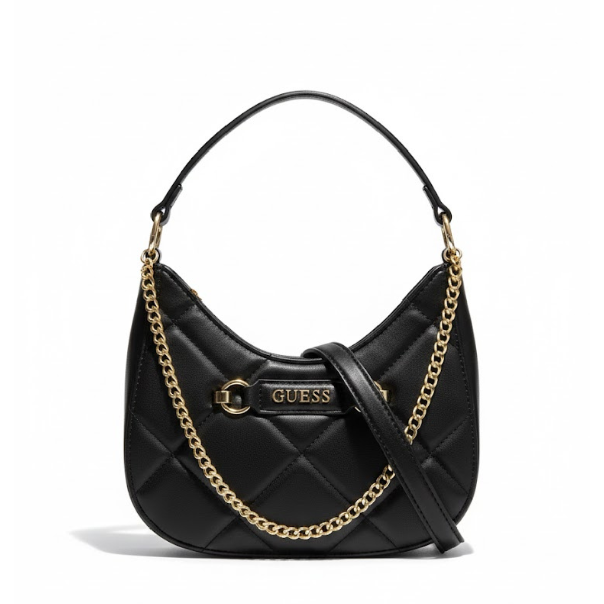 GUESS golden rock mini hobo Women - BLK - Black