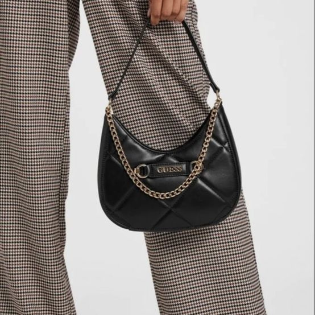 GUESS golden rock mini hobo Women - BLK - Black