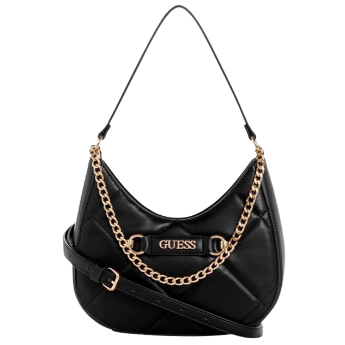 GUESS golden rock mini hobo Women - BLK - Black