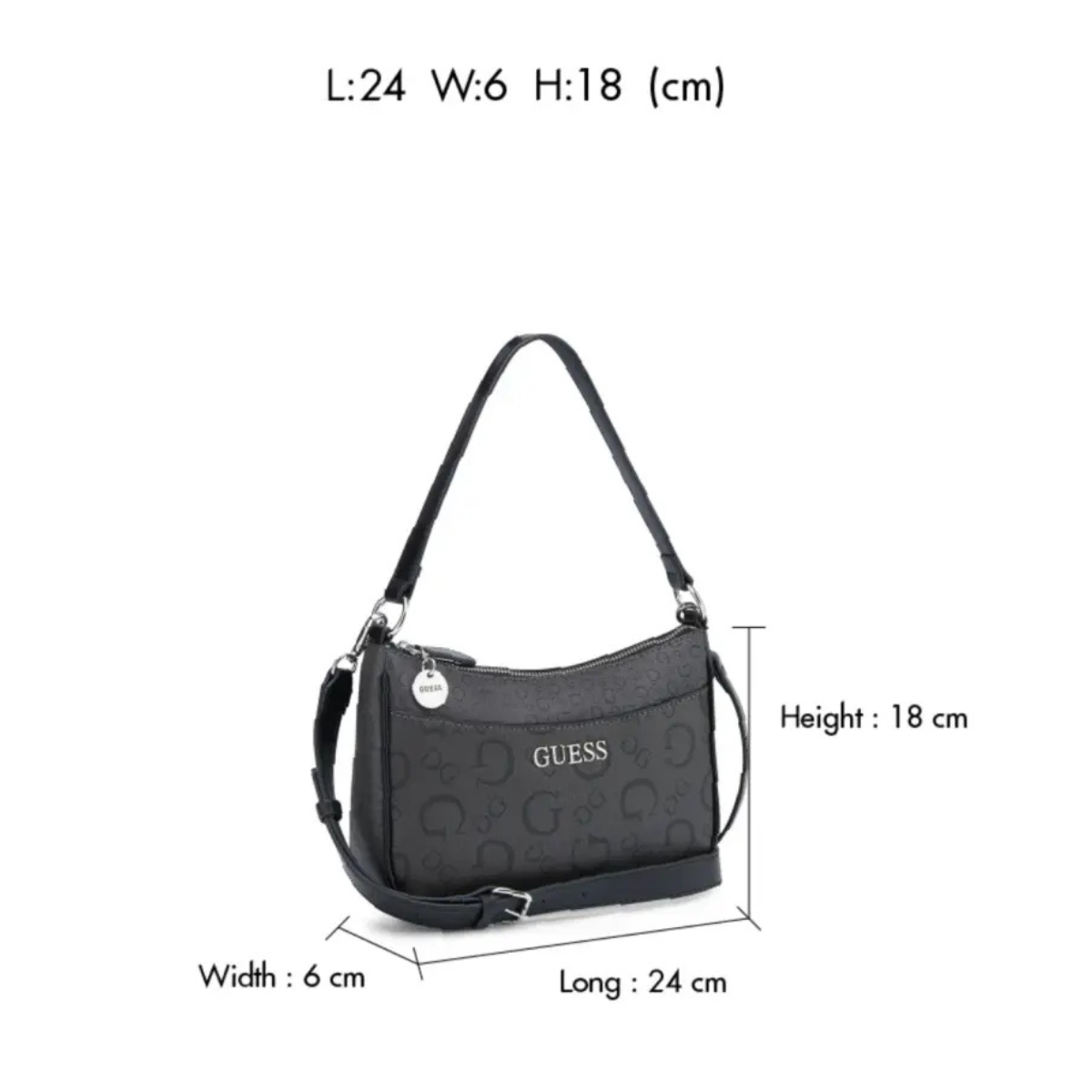 GUESS Granby Structured Shoulder Bag Women - BLK - Black