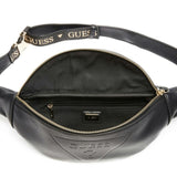 GUESS GYM Embossed Logo Waist Pack - BLK - Black