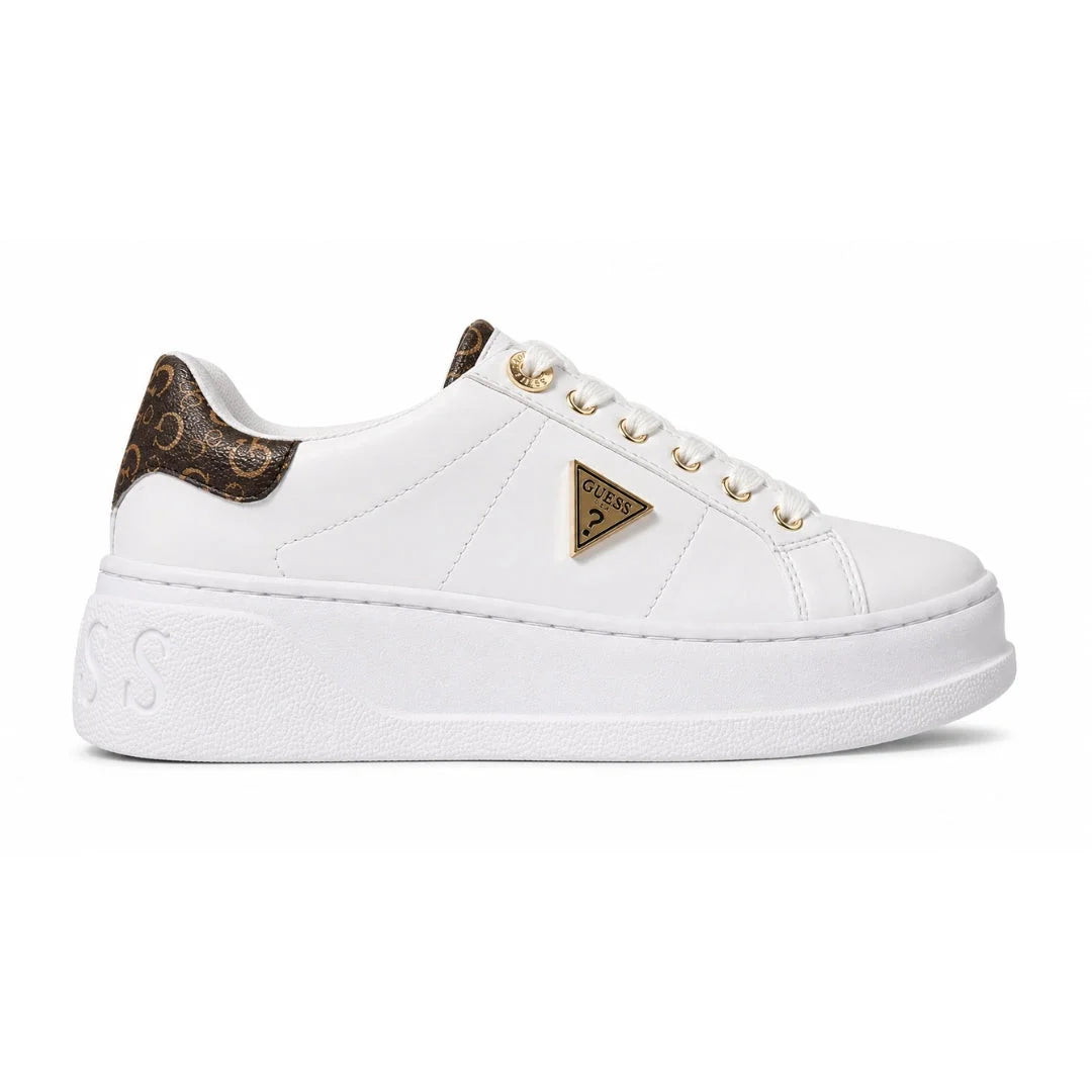 GUESS Hedwin Sneakers Women - WHTBRN - White-Brown / 35