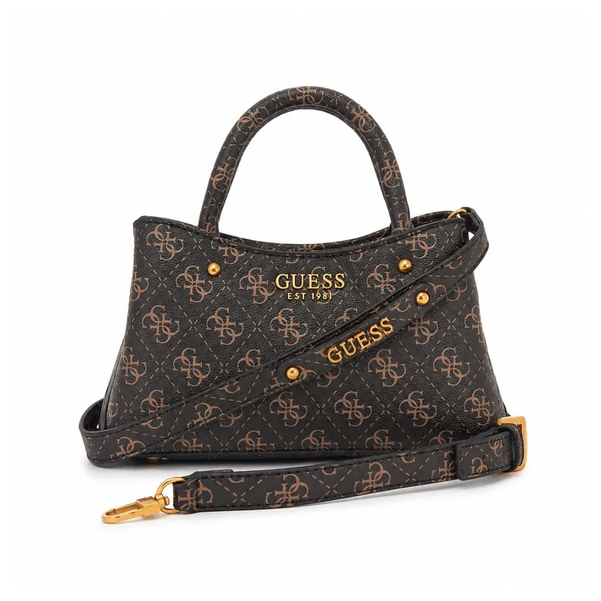 GUESS James peony logo handbag Women - BRN - Brown