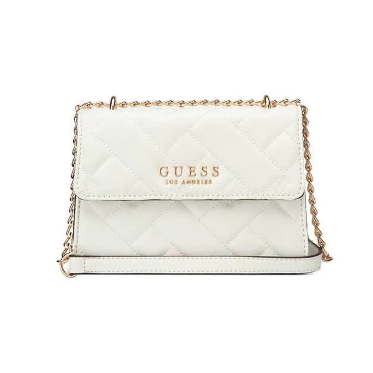GUESS Kelce Crossbody Flap Bag Women - White