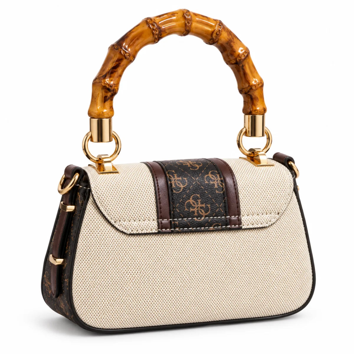 GUESS Kerima 4G Logo Mini Handbag Bag Women - BGE - Beige