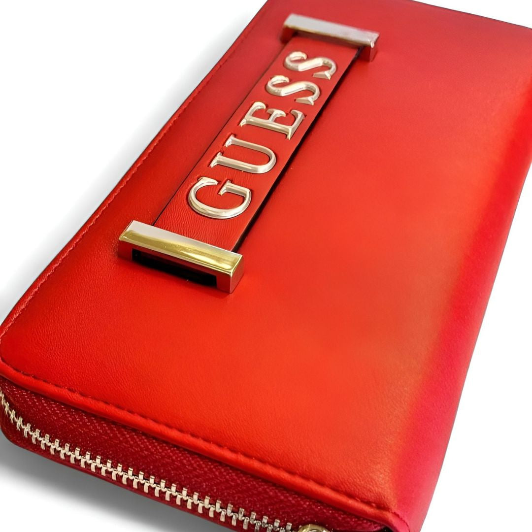 Guess Kerrigan Large Purse Wallet - RED - Red
