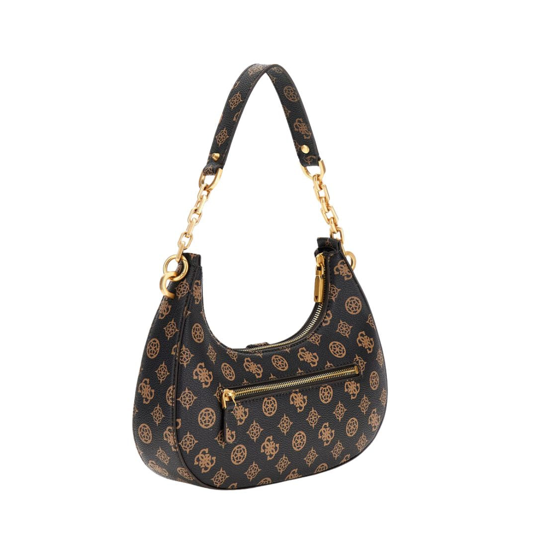 GUESS Kuba 4G Shoulder Bag BRN Brown
