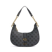 GUESS Kuba 4G Shoulder Bag - COL - Coal