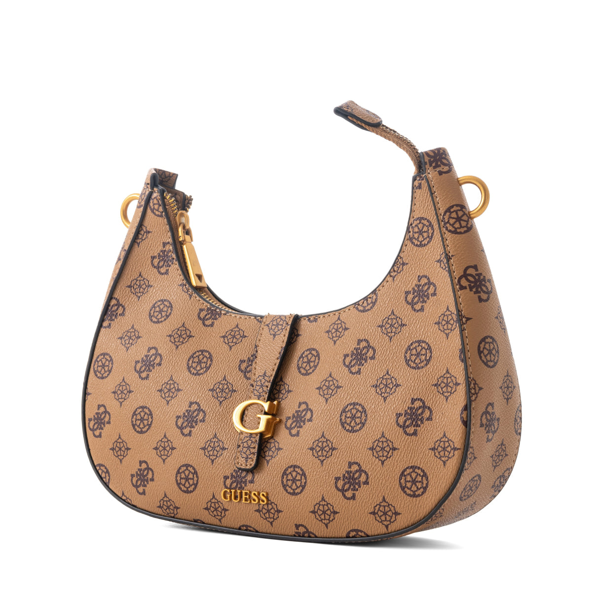 GUESS Kuba 4G Shoulder Bag - TAN - Tan