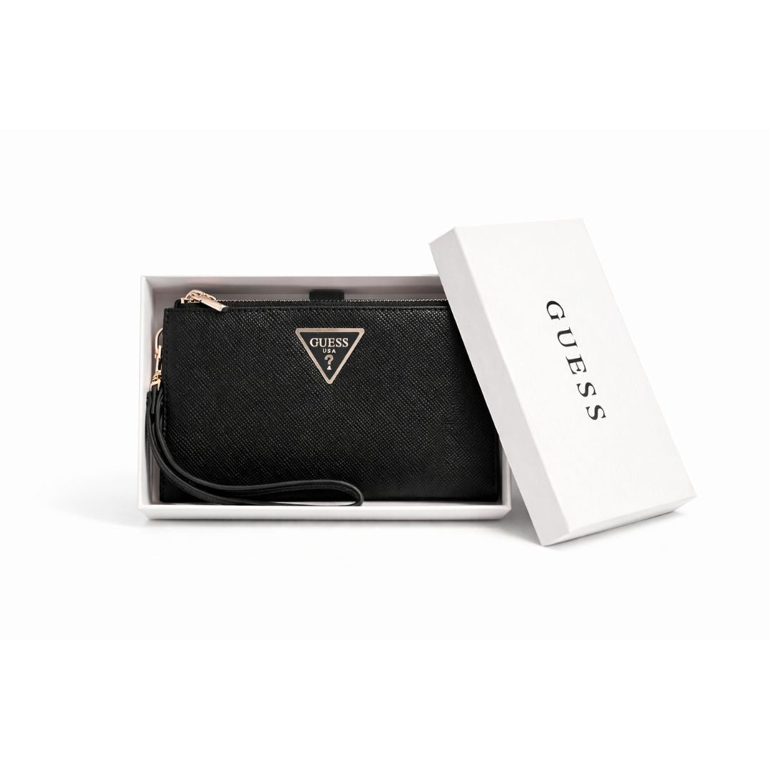 GUESS Laurel II Double Zip Organiser - BLK - Black