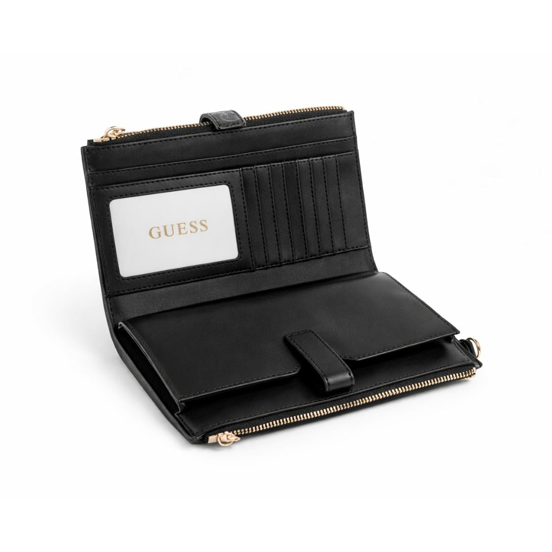 GUESS Laurel II Double Zip Organiser - BLK - Black