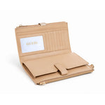 GUESS Laurel II Monogram Double Zip Organiser - BEG - Beige