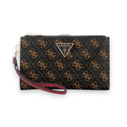 GUESS Laurel II Monogram Double Zip Organiser - BRN - Brown