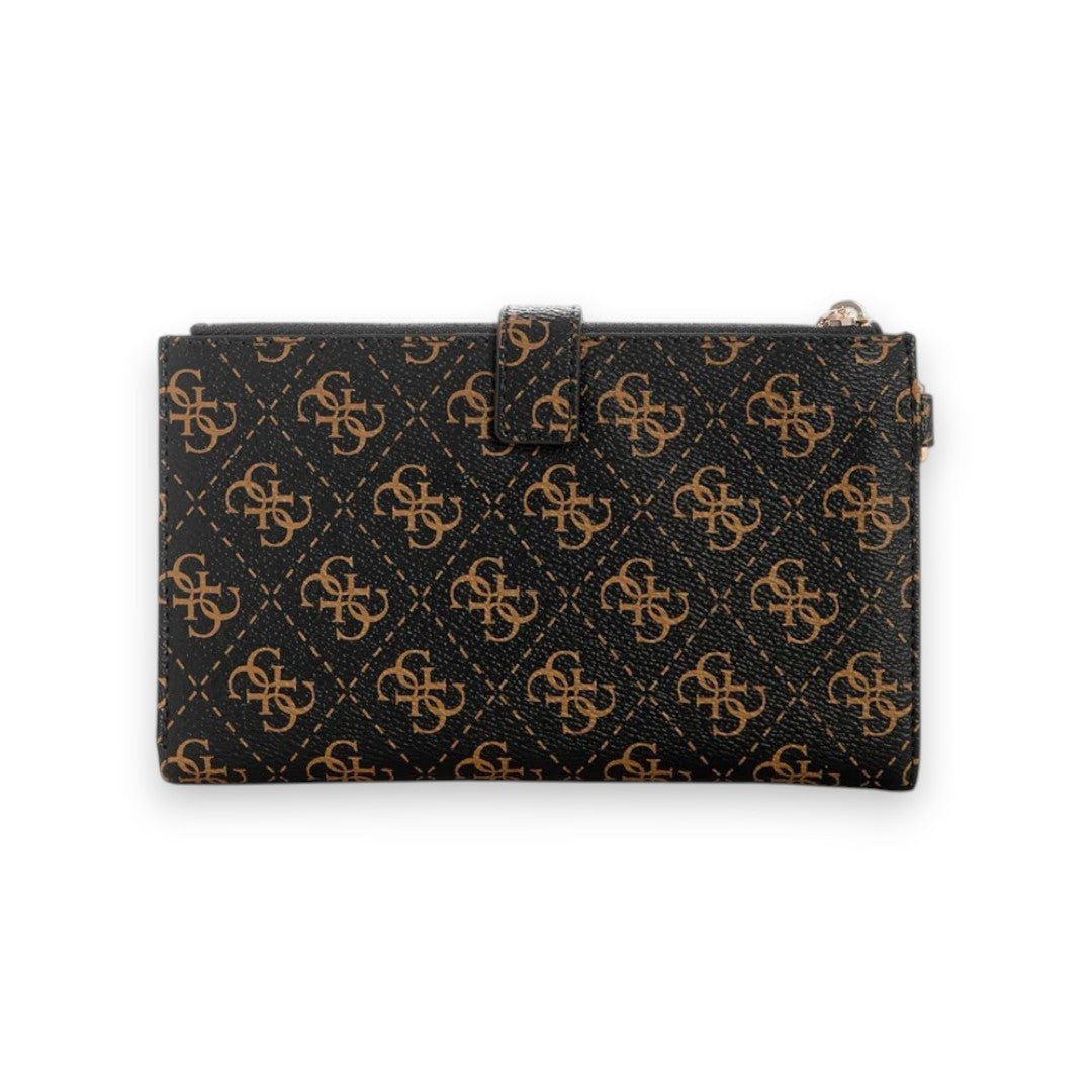 GUESS Laurel II Monogram Double Zip Organiser - BRN - Brown