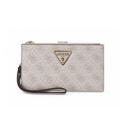 GUESS Laurel II Monogram Double Zip Organiser - TPE - Taupe