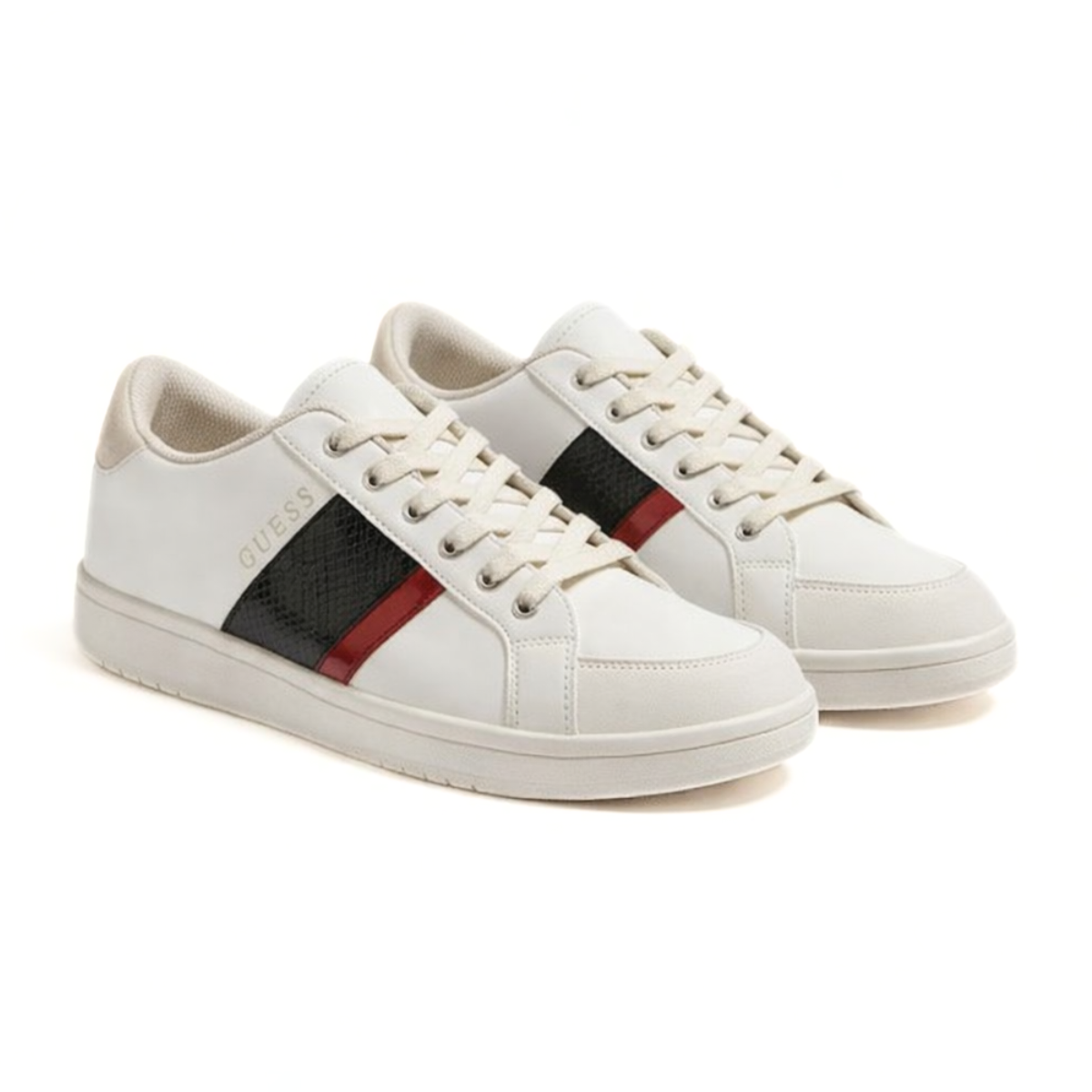 GUESS LENDY Sneakers Men - WHTBEG - White-Beige / 40