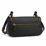 GUESS Logo Flap Shoulder Bag - BLK - Black