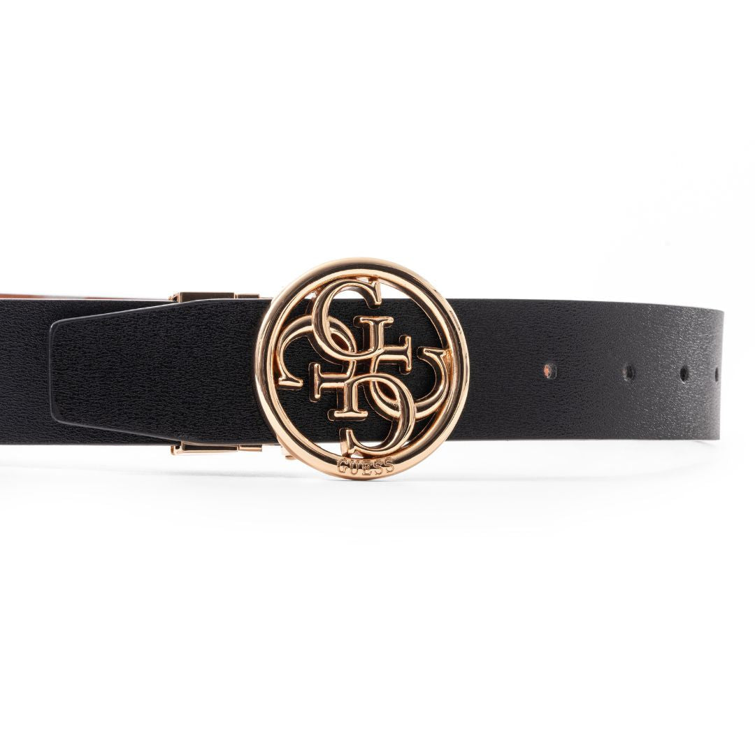 GUESS Logo Golf Belt Unisex - BLKGLK - Black / OS