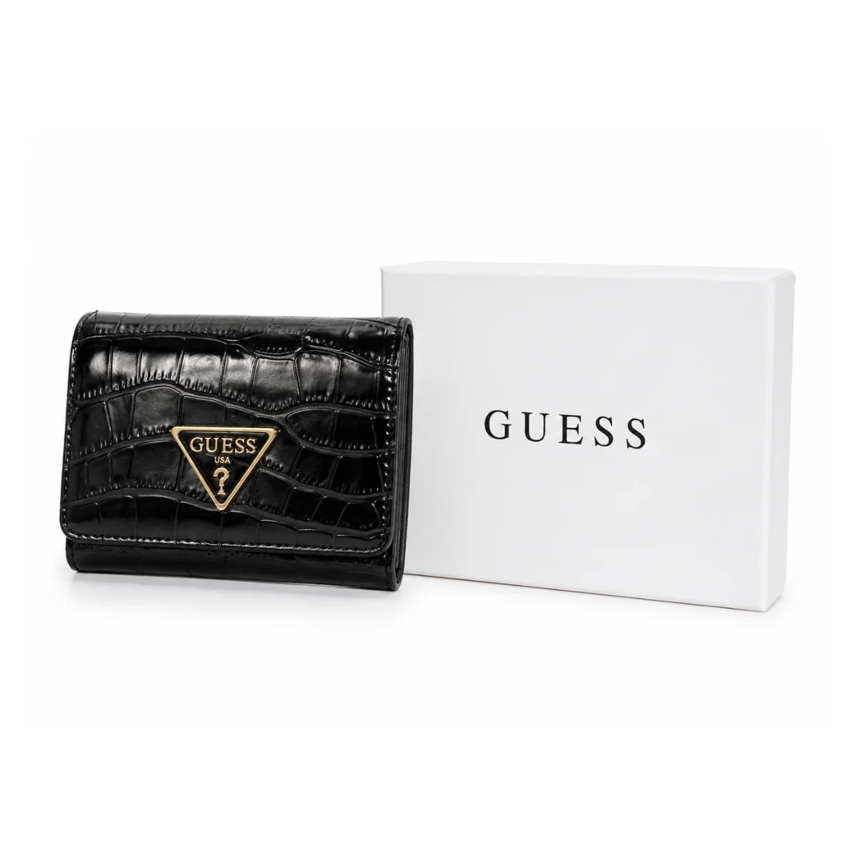 Guess Logo Trifold Wallet SWCG72 91430 - BLK - Black