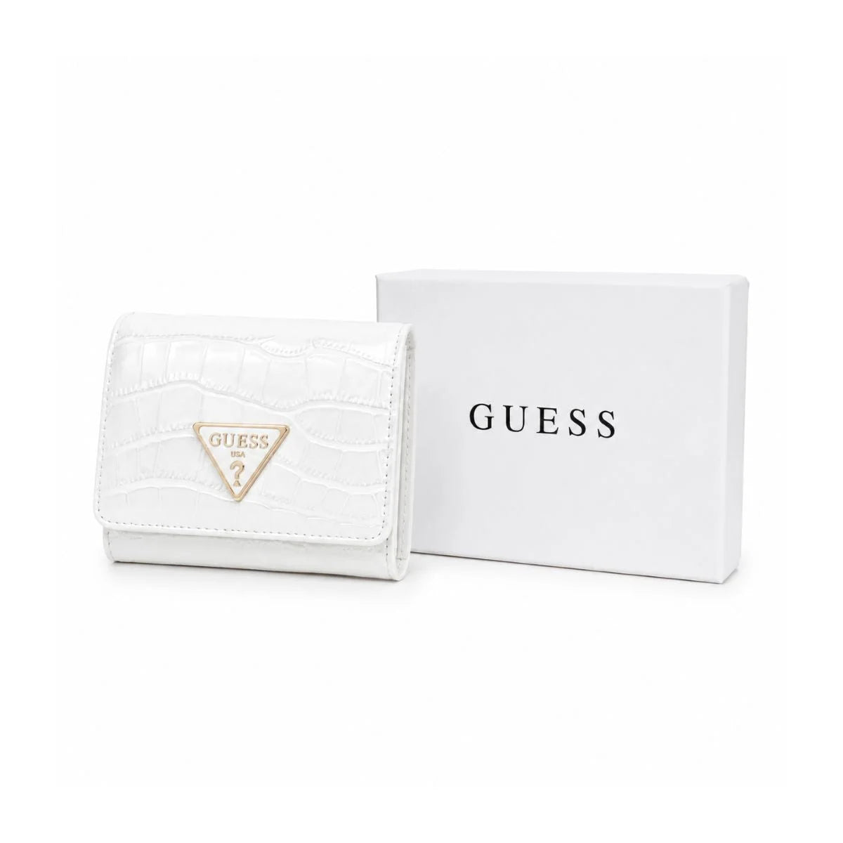 Guess Logo Trifold Wallet SWCG72 91430 - WHT - White