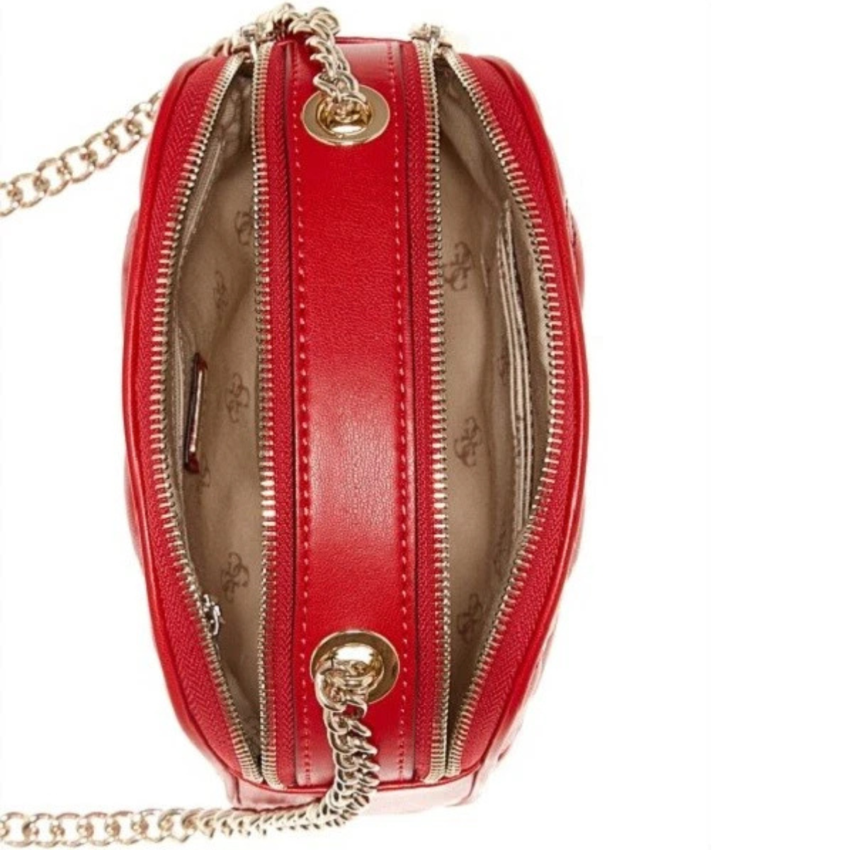 GUESS Lolli Quilted Mini Crossbody Bag - RED - Red