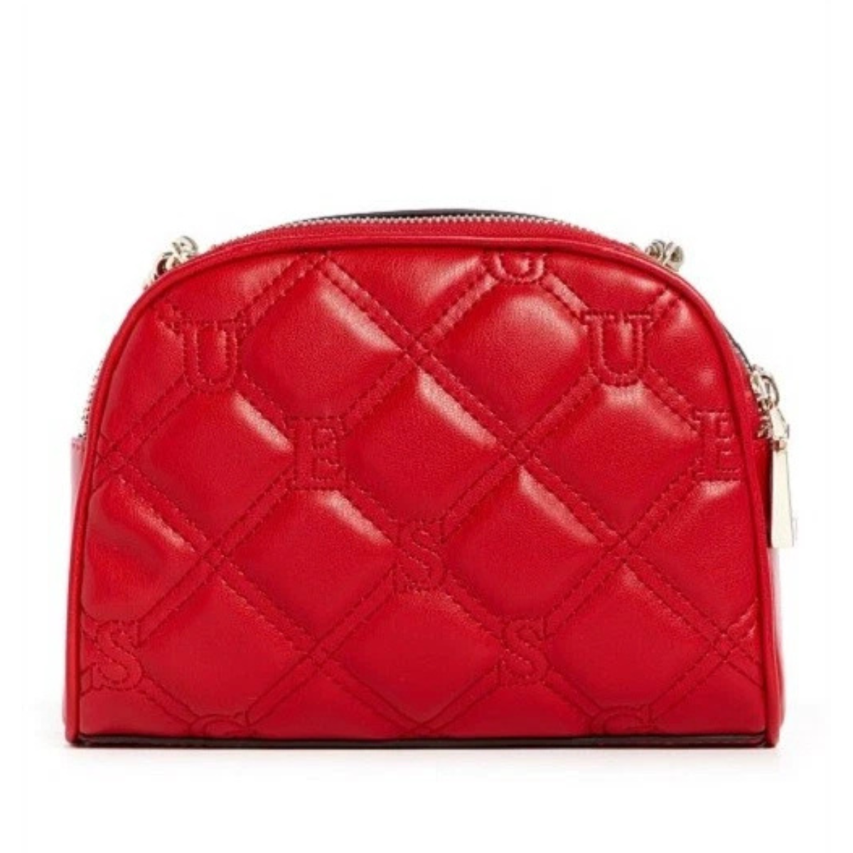 GUESS Lolli Quilted Mini Crossbody Bag - RED - Red