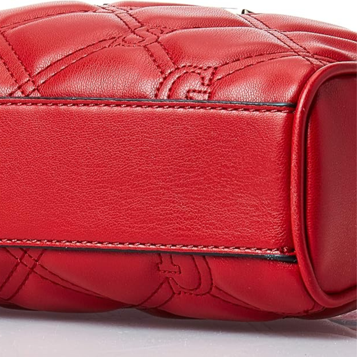 GUESS Lolli Quilted Mini Crossbody Bag - RED - Red
