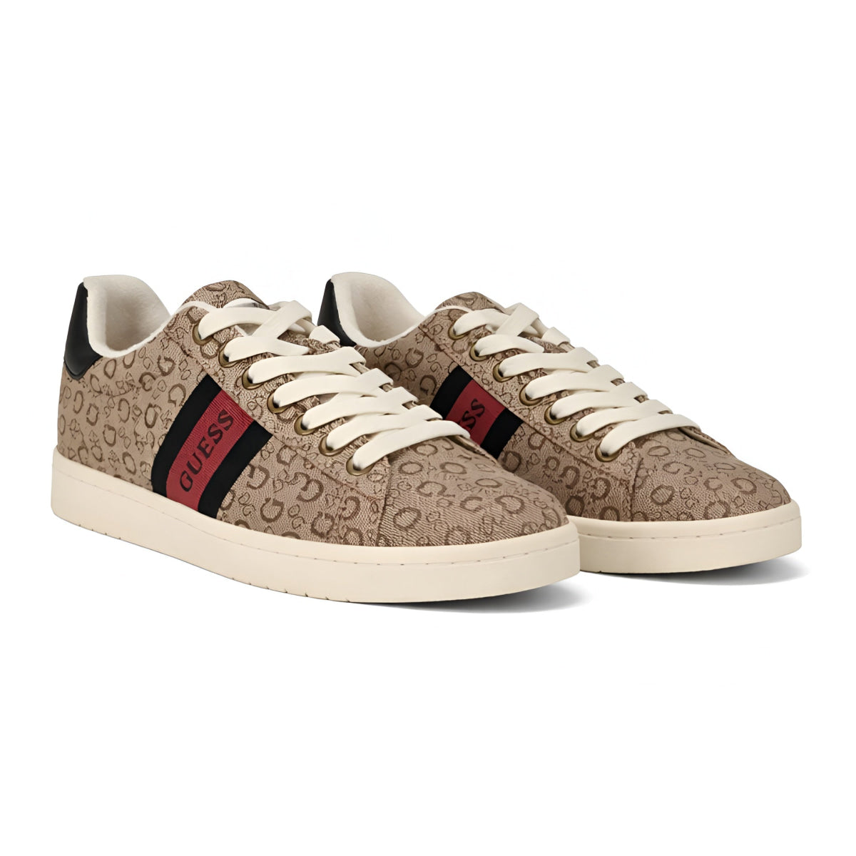Guess Lomynz Monogram Sneakers Men - BEG