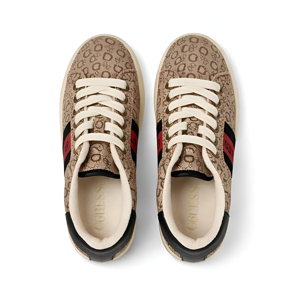 Guess Lomynz Monogram Sneakers Men - BEG