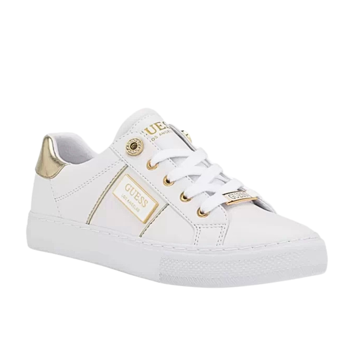 GUESS Loom Low-Top Sneakers-WHT
