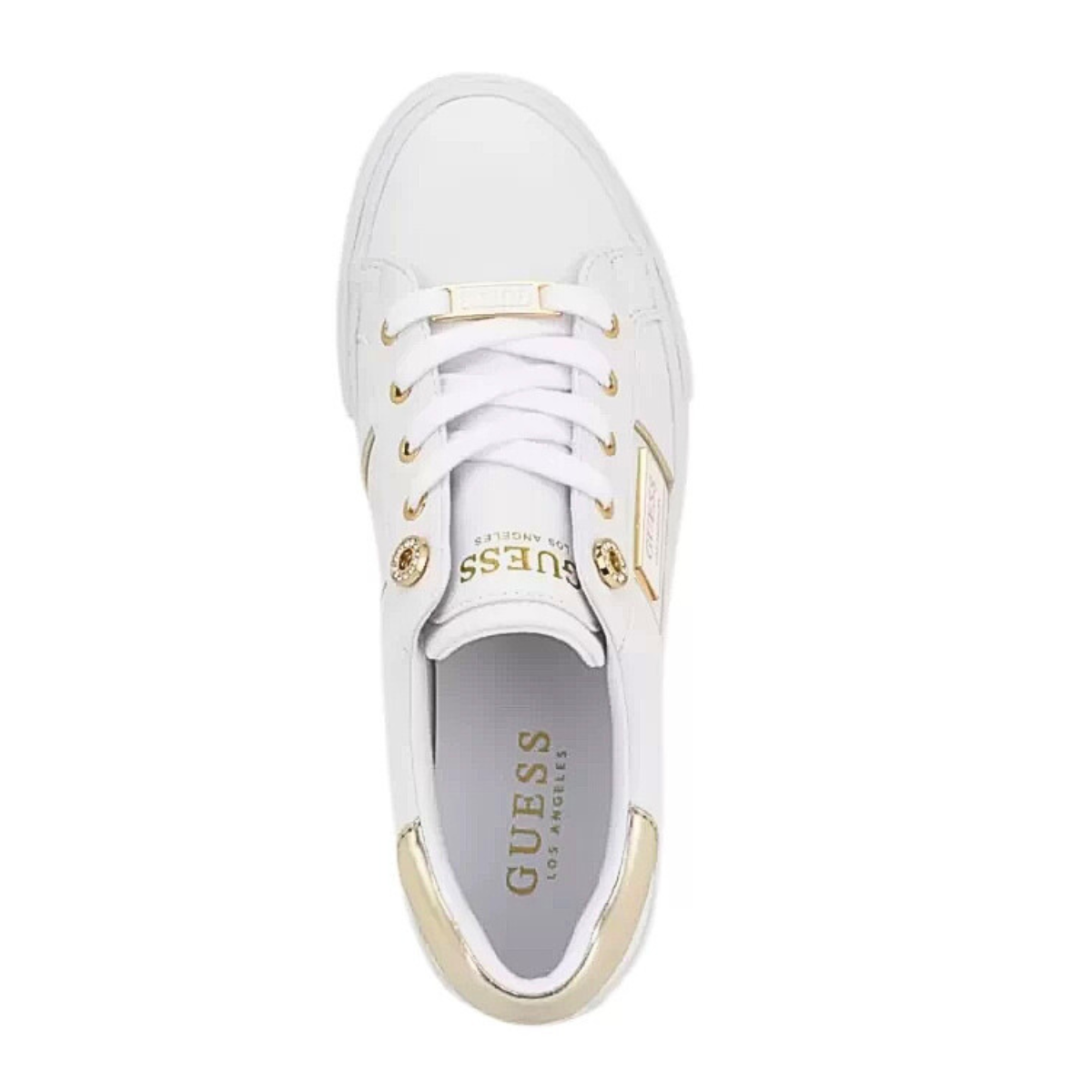 GUESS Loom Low-Top Sneakers-WHT