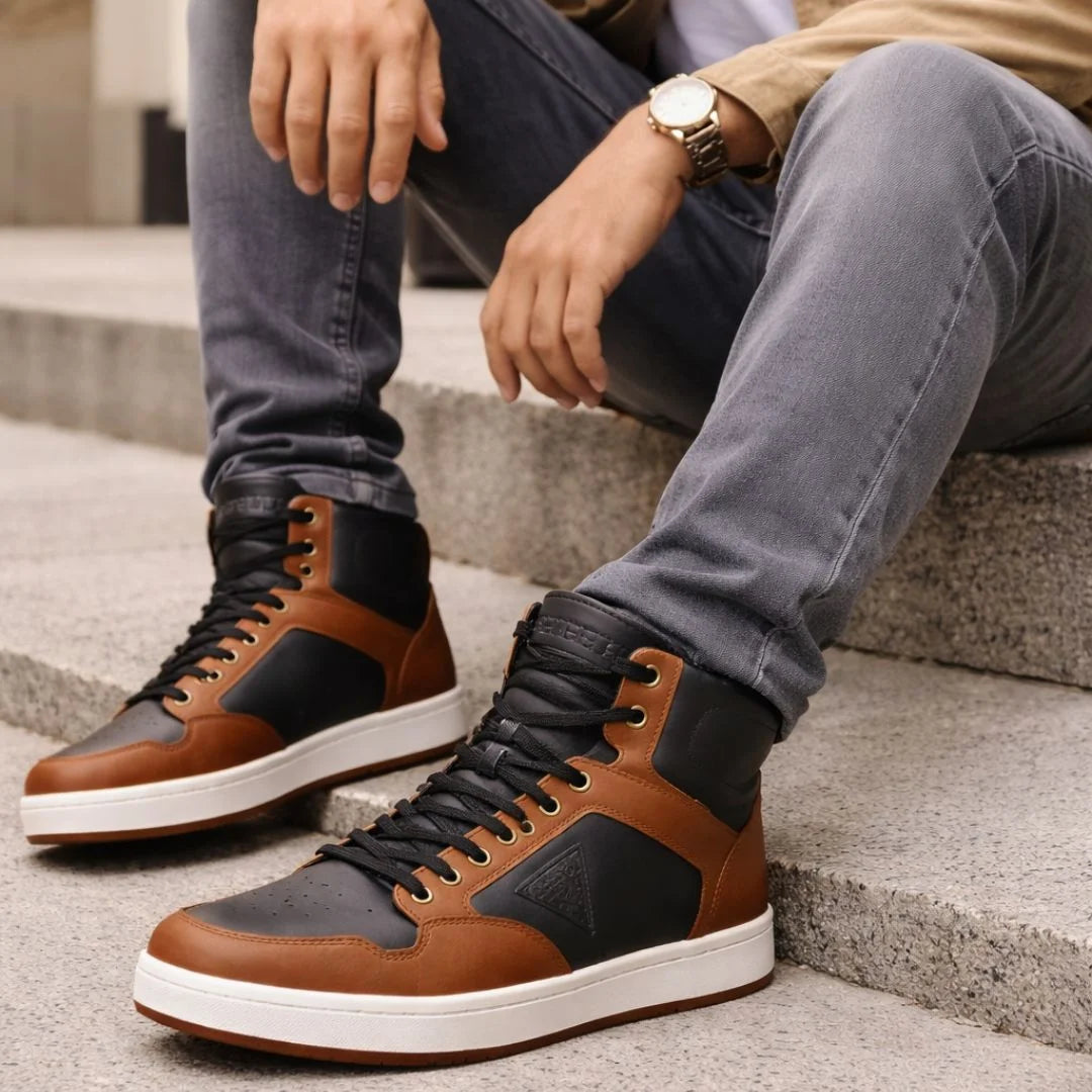 GUESS Luny High Top Sneakers Men - BLKBRN