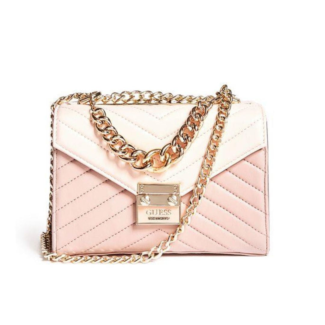GUESS Lynda Mini Crossbody Bag Women - PNKWHT - Pink