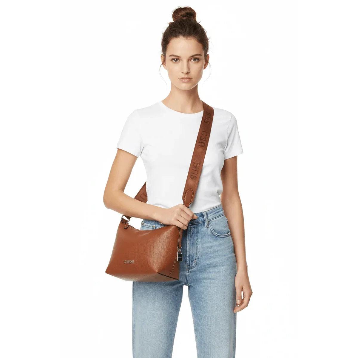 GUESS maleena Crossbody Bag - TAN-GB114 - TAN