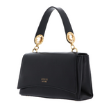 GUESS Masie Top Handle Flap Handbag - BLK - Black