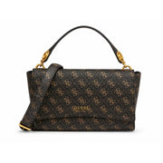 GUESS Masie2 Top Handle Flap Handbag - BRN - Brown