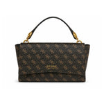 GUESS Masie2 Top Handle Flap Handbag - BRN - Brown