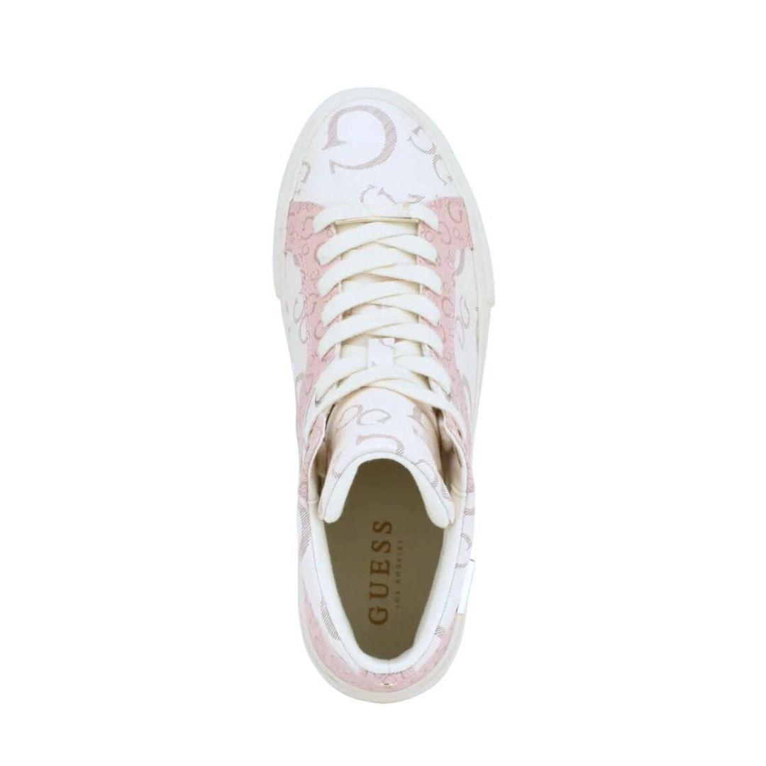 Guess Matches High-Top Sneakers Women - WHTRSE