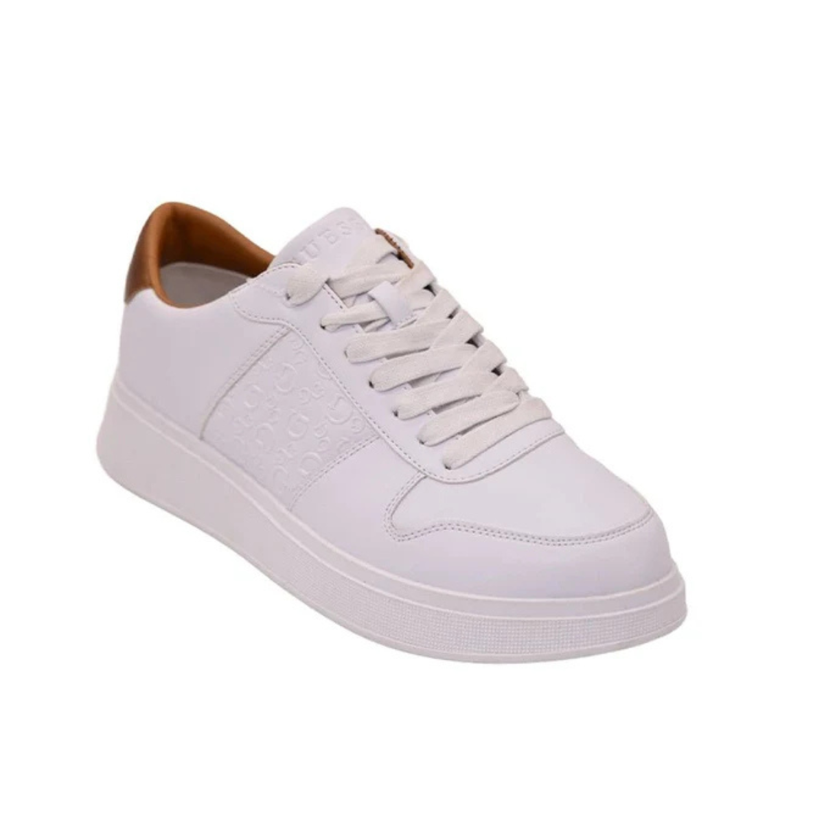 GUESS Men’s WALEEK-R Sneakers-WHT