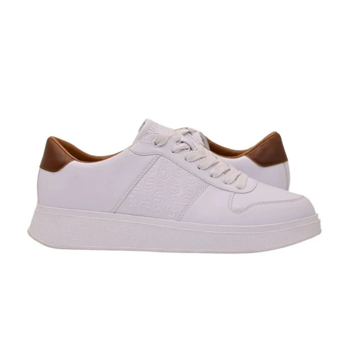 GUESS Men’s WALEEK-R Sneakers-WHT