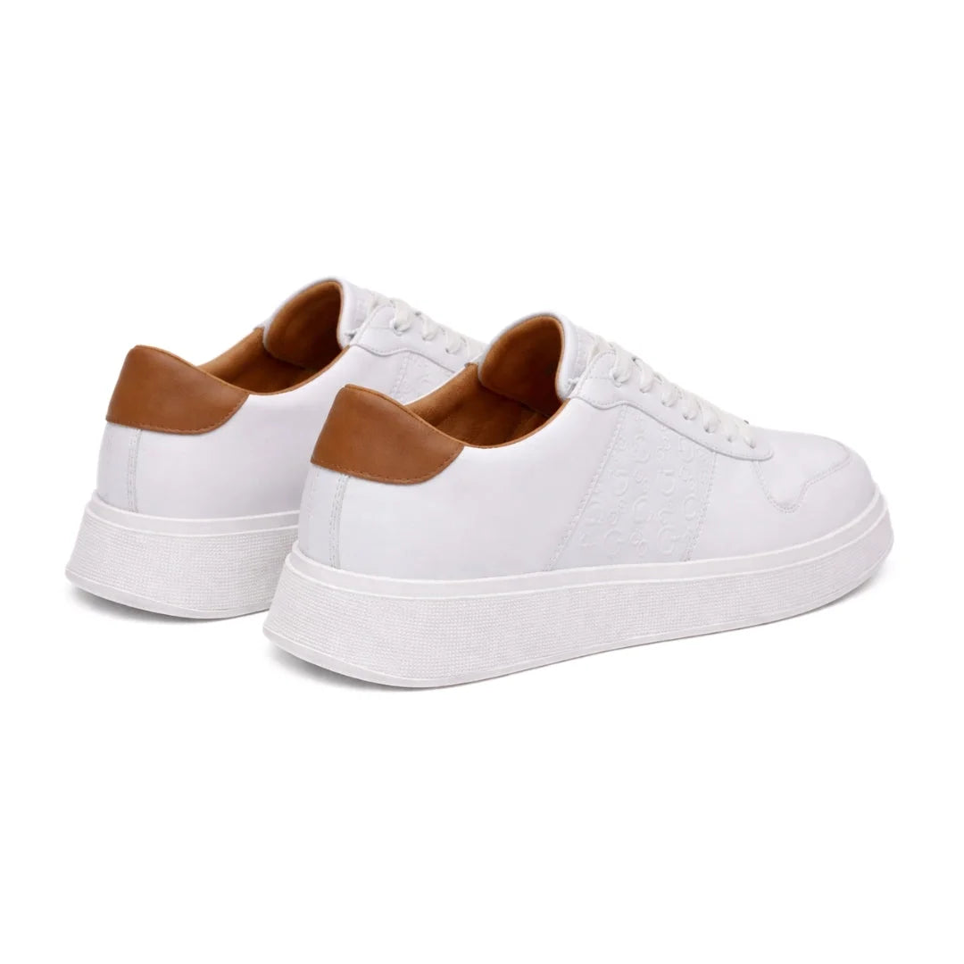 GUESS Men’s WALEEK-R Sneakers-WHT