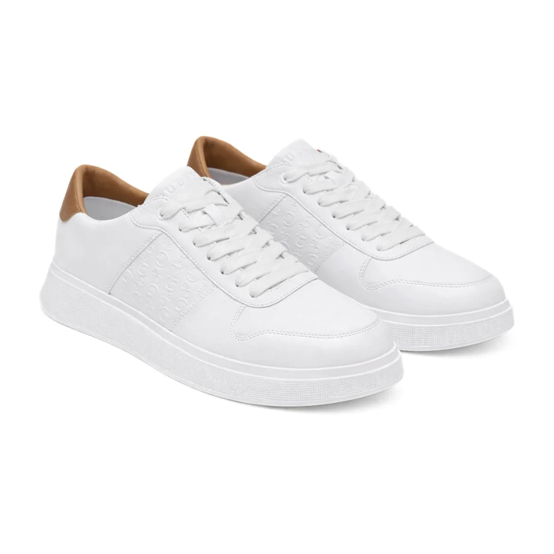 GUESS Men’s WALEEK-R Sneakers-WHT - White / 40