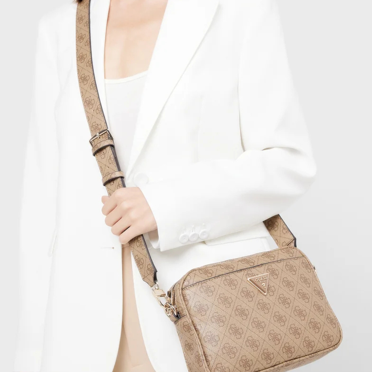 GUESS Meridian Crossbody - BEG - Beige