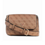 GUESS Meridian Flap Shoulder Bag - BEG - Brown