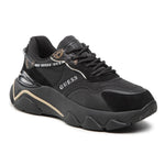 GUESS Micola Mixed Leather Sneakers Women - BLKBLK