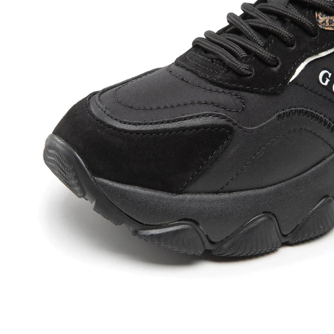 GUESS Micola Mixed Leather Sneakers Women - BLKBLK