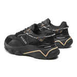 GUESS Micola Mixed Leather Sneakers Women - BLKBLK