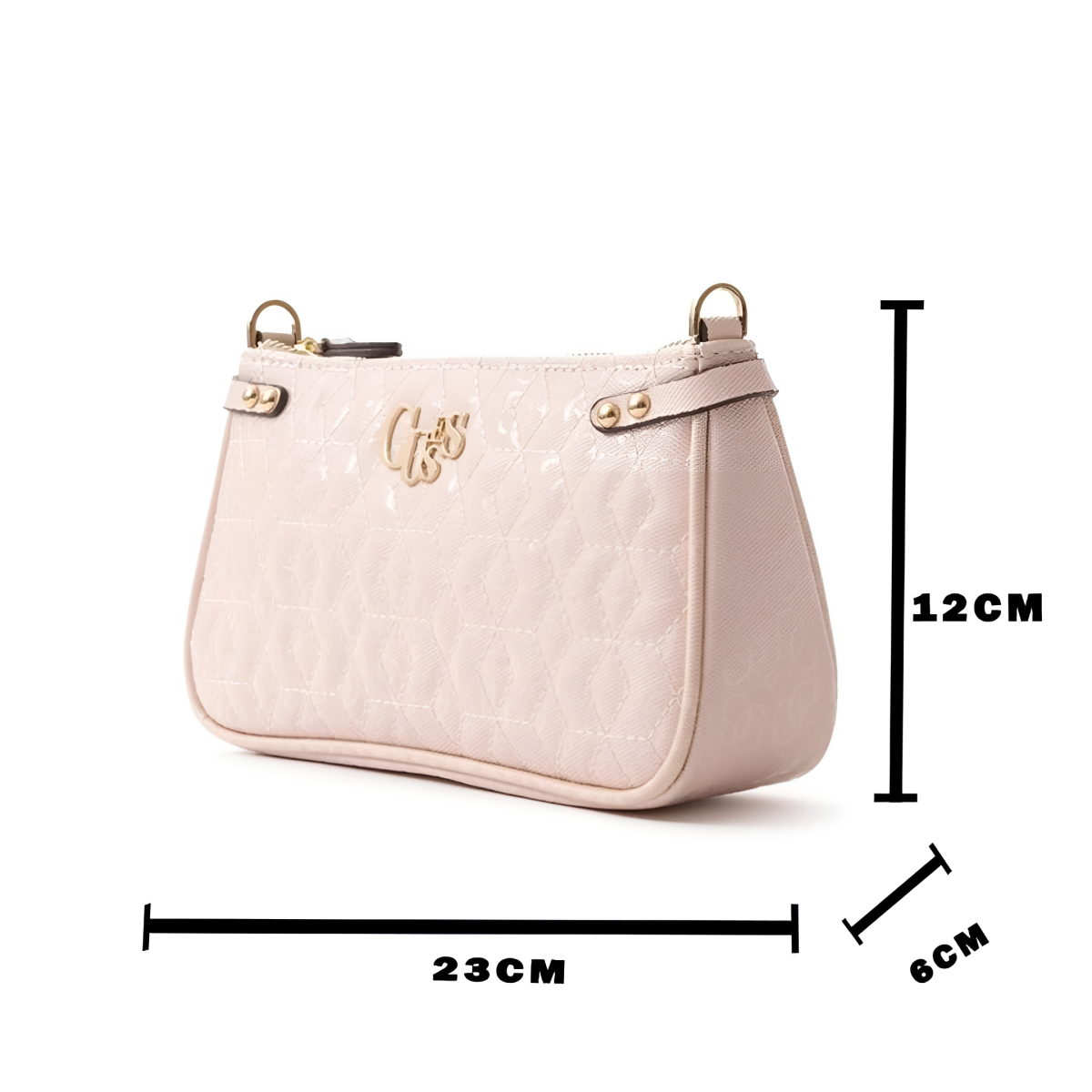 GUESS Mini Logo Convertible Crossbody Flap Bag - RSE - Rose