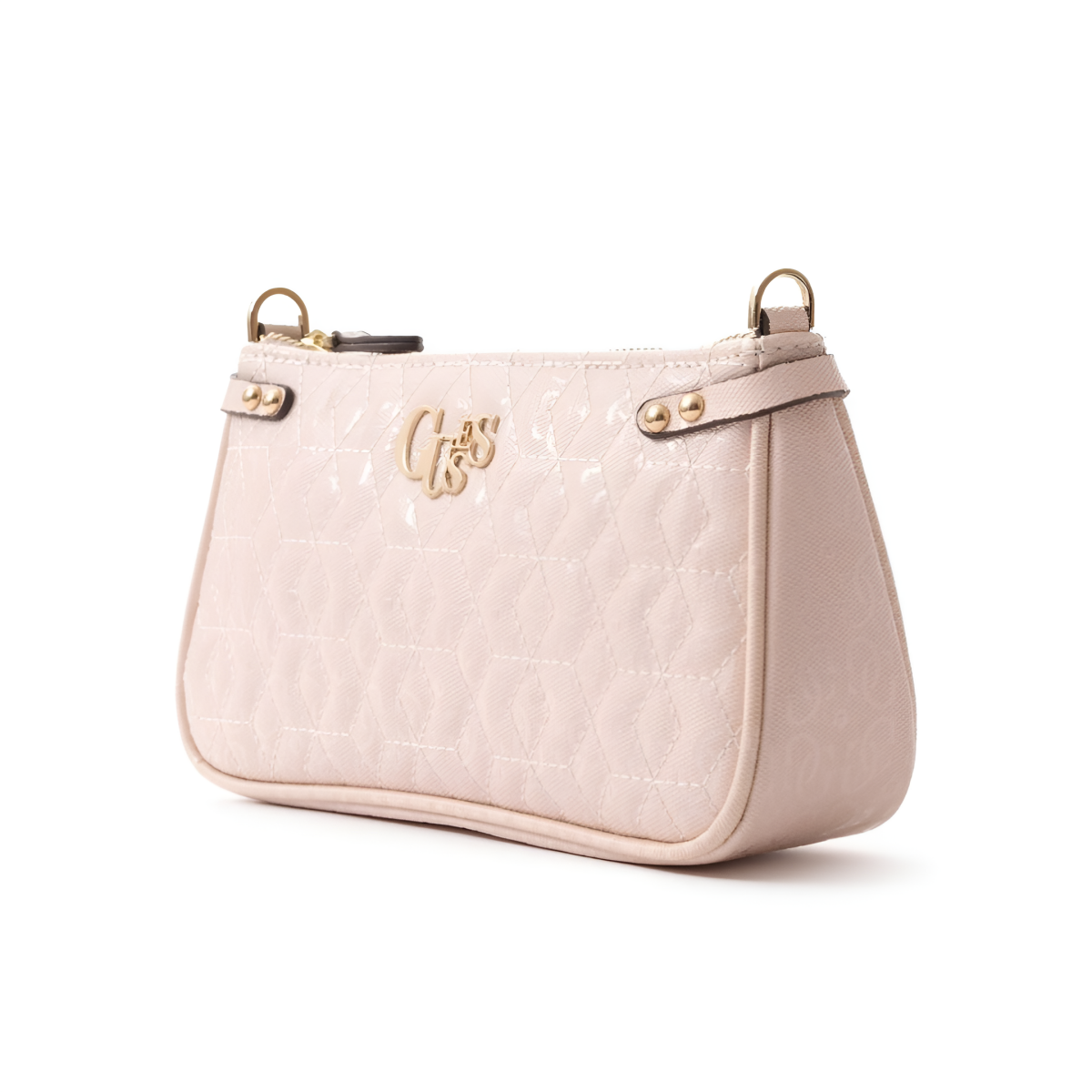 GUESS Mini Logo Convertible Crossbody Flap Bag - RSE - Rose