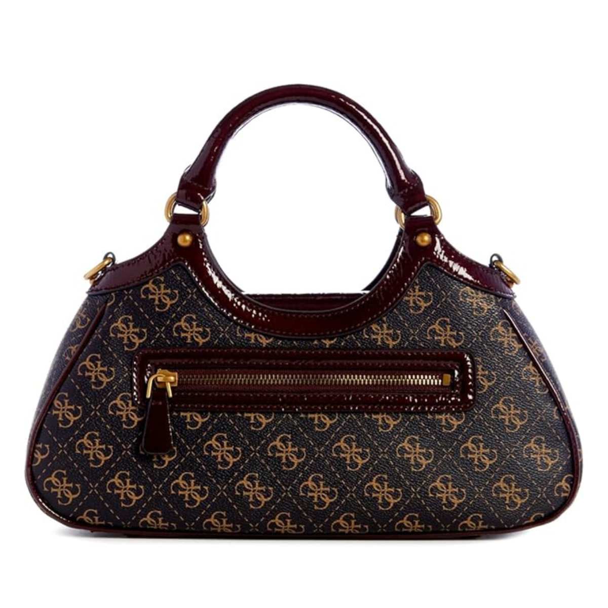 GUESS Mintha Small Satchel Handbag women - BRG - Burgundy